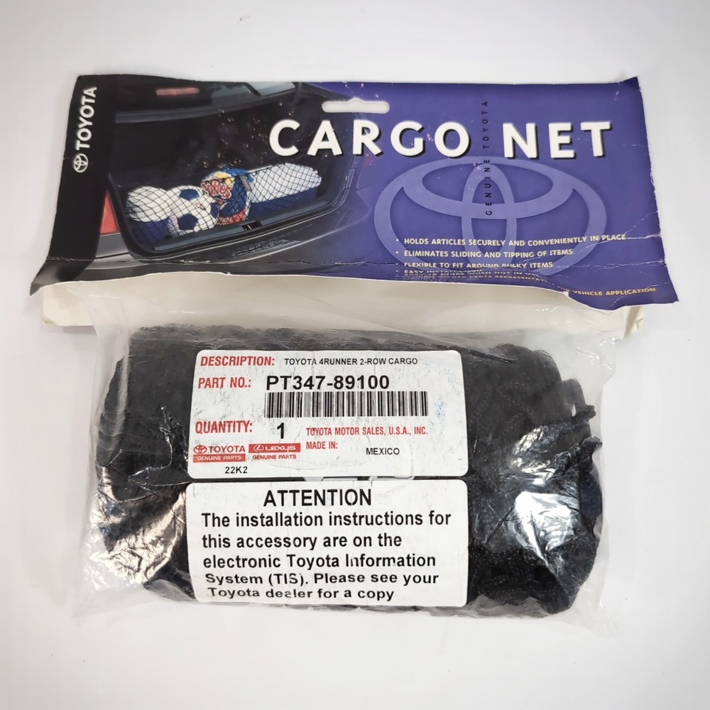 2010-2023 Toyota 4Runner Genuine 2 Row Cargo Net Part Number PT347-89100 New OEM